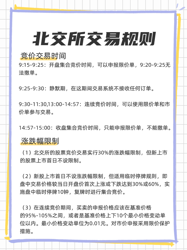 北交所是a股吗？北交所交易规则？